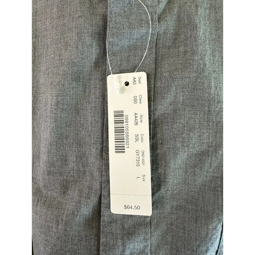 J.Crew Button Up Men's Large‎ Slim Fit Stretch NWT